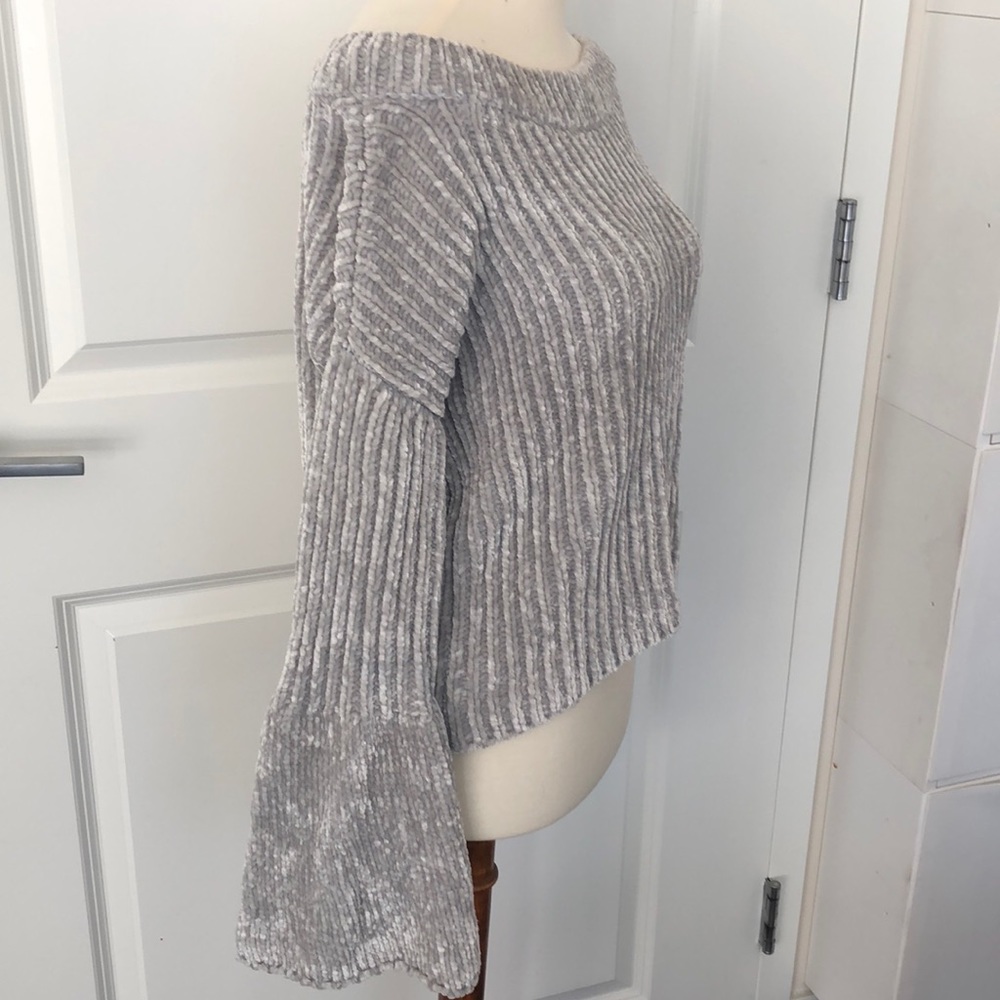 Super soft high low plush sweater